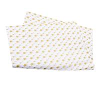 UKCOCO 20 Sheets Gold Star Decorative Packing Paper Floral Wrapping Paper for Bouquets Unique for Art Crafts Special Occasions