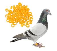 UKCOCO 200 Pcs Pigeon Identification Foot Rings for Birds Opening Foot Bands for Pet Training and Breeding for Marking and Identifying Different Breeds Random Color