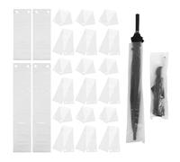UKCOCO 200 Pcs Transparent Umbrella Bags Disposable Plastic Umbrella Bag Refills 27.76 X 5.12 in Wet Bags for Automatic Machines Pe Rain Covers for Home Office and Entrance Use