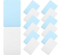 UKCOCO 200 Sheets Learning Flashcards Blank Note Cards for Card Making White and Blue 2 Packs of 100 Sheets for Study and Office Use