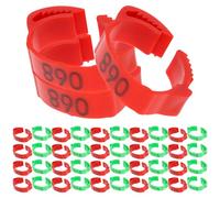 UKCOCO 200pcs Chicken Leg Ring Bands Poultry Leg Bands Pigeon Feet Ring Chicken Supplies for Farm Use for Birds Tags Pigeon Supplies