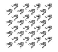 UKCOCO 200pcs DIY Jewelry Alloy Clasp Hooks for Necklace and Bracelet Connecting Clasps, Silver 2.5x5.5mm, Jewelry Making Accessories for Crafting and Repairs