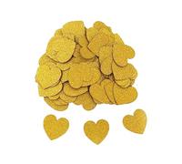 UKCOCO 200PCS Love Heart Confetti Mini Paper Confetti for Birthday Party Wedding Decorations Pink White Golden for Celebrations Festive Events