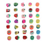 UKCOCO 200pcs Polymer Clay Beads Kit for Jewelry Making Fruit Bead Collection for Bracelets Necklaces Accessories Handmade Craft Supplies for Creative Fun