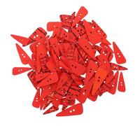 UKCOCO 200pcs Wooden Carrot Buttons for DIY Sewing Crafts, Two-Hole Design, Comfortable Feel, Easy to Sew, for Handmade Decoration and Craft Projects