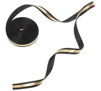 UKCOCO 2024 Graduation DIY Ribbon Polyester Wrapping Ribbon with Foil Heat Transfer Gold Print 1cm Wide X 9m Roll for Sewing Box Wrapping and Bow Making