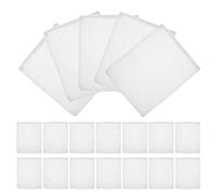 UKCOCO 20pcs Aquarium Filter Media Bags Fine Mesh Filter Bags High Precision Filtration Tear-resistant Polyester White Zipper Pouches for Fish Tanks Activated Carbon