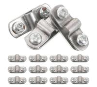 UKCOCO 20pcs Bike Fixing Plate Screws with Mudguard Support Clamp Bicycle Leg Fixing Clamp Set for Mountain and Road Bike Maintenance