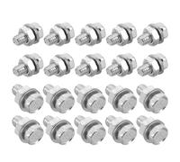 UKCOCO 20pcs Brake Adjusting Screws and Bicycle Brake Cable Stop with Noise Reduction and Secure Installation Suitable for Urban and Rural Environments