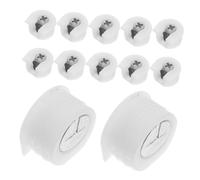 UKCOCO 20PCS Cabinet Connectors Set with Cam Locks High Strength Invisible Furniture Fasteners for Secure Shelf Support and Firm Attachment User Friendly White Hardware for Modern