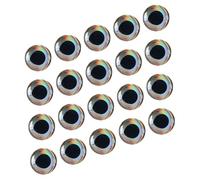 UKCOCO 20pcs Epoxy Fishing Lure Eyes for Lure Making Realistic Simulation Beads Aerodynamic Design for Smooth Casting Versatile Use Various Fishing Environments Compatible with All