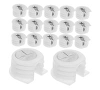 UKCOCO 20PCS Furniture Connectors Set Concealed Cam Locks for Wardrobe Support Easy Installation Shelf Fasteners with Screws Invisible Cabinet Connectors for Modern Furniture Assembly