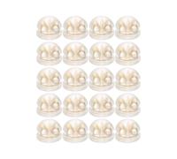 UKCOCO 20pcs Golden Brass Silicone Earring Stoppers Replacement Ear Safety Backs Comfortable Ear Pin Accessories for Earrings and Heavy Lifters