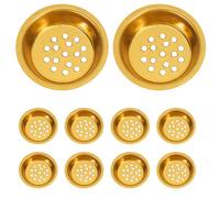 UKCOCO 20pcs Iron Incense Burner Replacement Inserts with Elegant Middle Eastern Design, 5.9cm Decorative Metal Ash Catcher Base for Ramadan Mubarak Party Decoration and Home Use