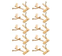 UKCOCO 20pcs Iron Quadrant Hinges with 8-Hole Design, 92 Degree Folding Small Furniture Hinges for 3-12mm Thick Panels, DIY Craft and Woodworking Projects, Stable Performance