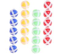 UKCOCO 20Pcs Kids Sticky Balls Set Hook and Loop Dartboard Game Accessories for Indoor Outdoor Fun Safe and Colorful Throwing Toys for Boys and Girls