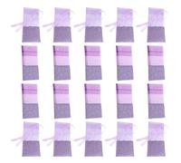 UKCOCO 20pcs Lavender Sachet Bags Dark Purple Light Purple Drawstring Organza Pouches for Wardrobe Car Jewelry Tea Spice Storage Deodorizer Infestation Protector