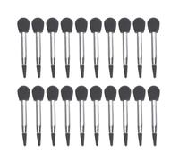 UKCOCO 20pcs Microphone Shaped Silicone Lipstick Brushes Cosmetic Lip Applicators Eyeshadow Applicator Portable Travel for Professional Makeup Use