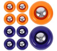 UKCOCO 20pcs Mini Tabletop Curling Balls and Bowling Pins Set, Blue and Orange Shuffleboard Accessories for Family Indoor Games, Desktop Shuffleboard Pucks Suitable for Parties