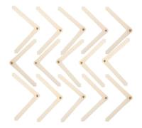 UKCOCO 20pcs Model Plane Pin Hinge Kit for Rc Airplane Hardware, Plastic Material, White Colour, Precise Flight Action, Reduces Total Aircraft Weight, for Model Aircraft Repair