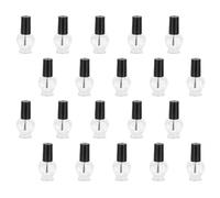 UKCOCO 20pcs Nail Polish Storage Container Sturdy Nail Varnish Bottle 5ml Small Size Easy to Store Love-heart Shape for Travel
