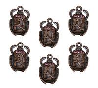 UKCOCO 20pcs Pendant Charm Ancient Egypt Alloy Crystal | Purple Accent, Delicate Simple Style, for Necklace Bracelet and Sweater Chain, Fine Workmanship