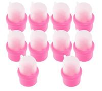 UKCOCO 20pcs Pink Nail Polish Remover Soaker Covers for Fingernail Gel Polish Removal Soft Nail Wraps Suitable for Manicure Use