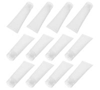 UKCOCO 20pcs Refillable Travel Cosmetic Tubes 50ml Frosted Lotion Squeeze Bottles with Spiral Flip Cap for Hand Cream, Cleanser, Toothpaste, Mini Empty Travel Bottles
