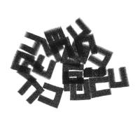 UKCOCO 20pcs Replacement U Shape Sponge Filters for Pet Water Fountains Black Pre-filter Sponge for Cats and Small Pets Captures Food Particles and Hair Easy Maintenance for Clean