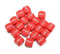 UKCOCO 20pcs Rounded Corner Fraction Dice for Safe Multi Sided Game Dice for Classroom Home Learning and Math Activities Engaging Educational Tool for Teaching Fractions