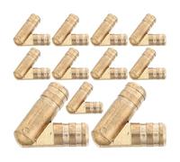 UKCOCO 20pcs Small Brass Hidden Cylinder Hinges, Invisible Concealed Mini Barrel Hinges 4x20mm for Jewelry Boxes, Wooden Cabinets, and DIY Craft Projects