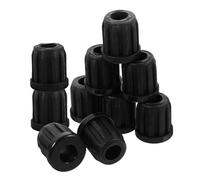 UKCOCO 20Pcs Small Plastic Caster Sleeve Inserts Expandable Caster Socket Sleeves for Office Chair Wheels Furniture Wheel Accessories