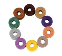 UKCOCO 20pcs Universal Drum Cymbal Felt Pads Protective Accessories Made of Sturdy Felt Material for Effective Cymbal Protection and Noise Reduction in Drum Kits Random Color