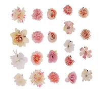 UKCOCO 21pcs Flower Hair Clip Set for Elegant Floral Hair Accessories for Weddings Parties and Everyday Use with Sturdy Grip for Women