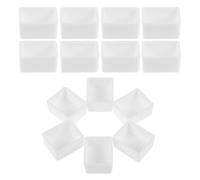 UKCOCO 24pcs Empty Watercolor Half Pans Set with Plastic Mixing Tray, DIY Paint Half Pans for Watercolor and Oil Painting, Portable Painting Supplies for Artists