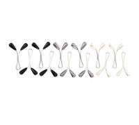 UKCOCO 24pcs Hijab Scarf Clips U Shape Pearl Brooch Pins for Women Silk Headscarf Fixing Accessories Mixed Black White Grey Set for Muslim Scarf Secure