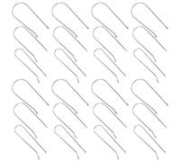 UKCOCO 24pcs Hot Curler Clips Set with 1.9cm, 2.54cm, 3.2cm U-shaped Hot Roller Securing Pins for Hair Rollers, Heat-resistant Clips for Styling Tools Suitable for Home and Salon Use