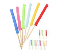 UKCOCO 24pcs Multi Color Microfiber Cleaning Sticks for Narrow Spaces Ergonomic Handle Kitchen and Home Accessories Washable Dust Removal Tools for Window Blinds Air Vents and Hard to