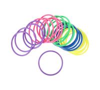 UKCOCO 24pcs Outdoor Toss Rings Parent Interactive for Fun Throwing Games Durable Plastic Ring Toss Set for Parties Classroom Activities Coordination Exercises