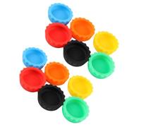 UKCOCO 24pcs Silicone Reptile Feeder Bowls with Wide Rim for Small Pets, Colorful Shallow Feeding Cups for Geckos, Bearded Dragons, Tortoises - Terrarium Tank Accessories Random Color