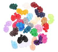 UKCOCO 25 Pcs Mixed Color Classical Chinese Knot Buttons Cheongsam Sewing Fasteners Clothes Accessories DIY Sewing Supplies