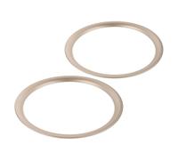 UKCOCO 2pcs 10-inch Light Gold Speaker Decorative Rings for Subwoofer DIY Upgrade, Audio Speaker Adapter Covers for Home and Car Sound Systems