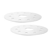 UKCOCO 2pcs 13cm Stainless Steel Heat Conducting Plates for Cookware Heat Diffuser Induction Hob Converter Discs Kitchen Utensil for Home Cooking