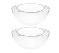 UKCOCO 2pcs 40mm Glass Dome Paperweight Set for Calligraphy and Tailor Sewing, Hemisphere Paper Weight Blocks for Drawing, Writing, and Crafting Supplies
