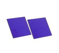 UKCOCO 2pcs 5x5cm Cobalt Glass Plates for Chemistry Lab Flame Reaction, Experimental Science Supplies Replacement Sheets for School Laboratory Experiments