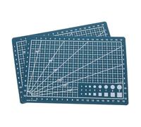 UKCOCO 2Pcs A5 Dual-Sided Self-Healing Cutting Mat Craft Board for Sewing and Engraving, Non-Slip Metric Cutting Mat with Precise Guide Lines, for DIY Art, Scrapbooking and Quilting