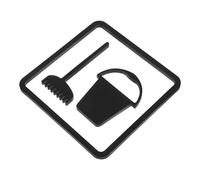 UKCOCO 2pcs Acrylic Cleaning Room Signs - 10x10cm/3.9X3.9in Acrylic Cleaning Tool Room Signage for Shopping Mall Hotel Commercial Use