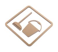 UKCOCO 2pcs Acrylic Cleaning Room Signs - 10x10cm/3.9X3.9in Acrylic Cleaning Tool Room Signage for Shopping Mall Hotel Commercial Use