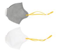 UKCOCO 2pcs Adjustable Dog Muzzle Anti-bite Mouth Cover Breathable Non-woven Fabric Dog Mouth Mask Practical Pet Accessory for Daily Walks and Training Random Color