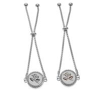 UKCOCO 2Pcs Adjustable Hollow Life Tree Essential Oil Diffuser Bracelets for Women Chic Aroma Jewelry with Insert for Perfume Durable Titanium Steel Chains